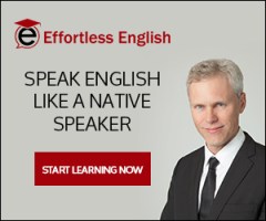 A.J. Hoge Effortless English ad